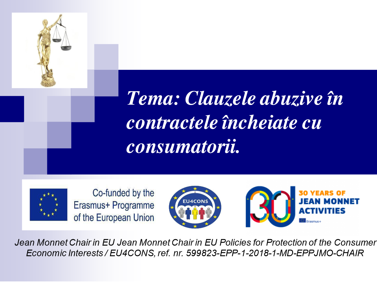 Clauze abuzive în contractele încheiate cu consumatorii